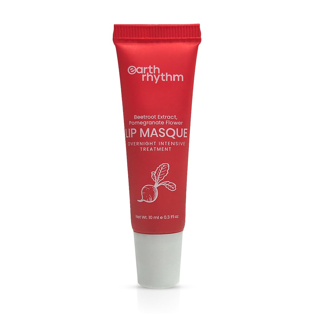 Earth Rhythm Lip Mask with Goodness of Pomegranate & Jojoba Oil, Nourishes, Smoothens, Plumps & Hydrates Dry Chapped Lips, Women & Girls, Paraben & Chemical Free, 10 ml