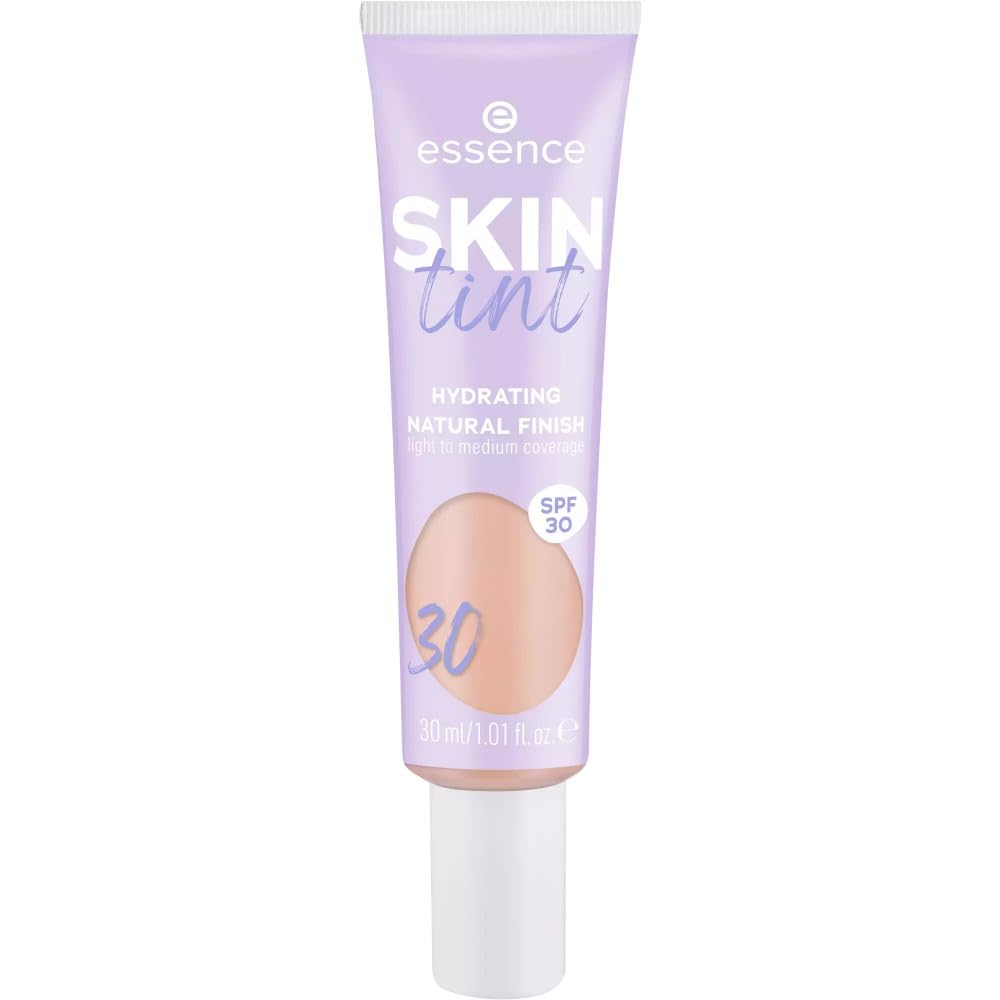 essence Skin Ink, Make-up, No. 30, Nude, Moisturising, Natural, Vegan, Oil-Free, UVA and UVB Filter + SPF 30, No Perfume, Pack of 1 (30 ml)