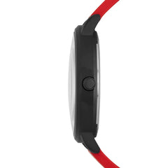 Skechers Men's Ardmore Quartz Metal and Silicone Casual Sports Watch - Ardmore Black/Red