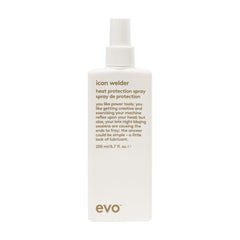 EVO Icon Welder Heat Protection Spray, 200 ml, leave-in cream, Heat Protection for All Hair types, gives suppleness, shine and reduces frizz, vegan, no sulphates
