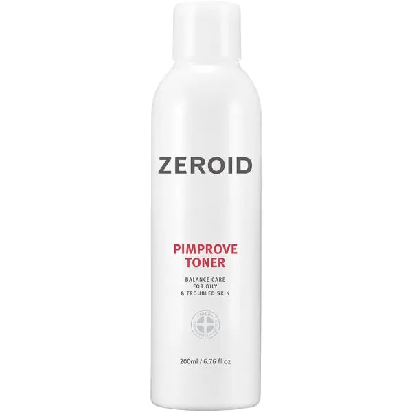 ZEROID | Pimprove Facial Toner | Skin Barrier with Hyaluronic Acid & Ceramide | pH Balanced Face Toner for Oily & Sensitive Skin | Korean Skincare | Facial Deep Hydrating | 6.76 fl oz (200ml)