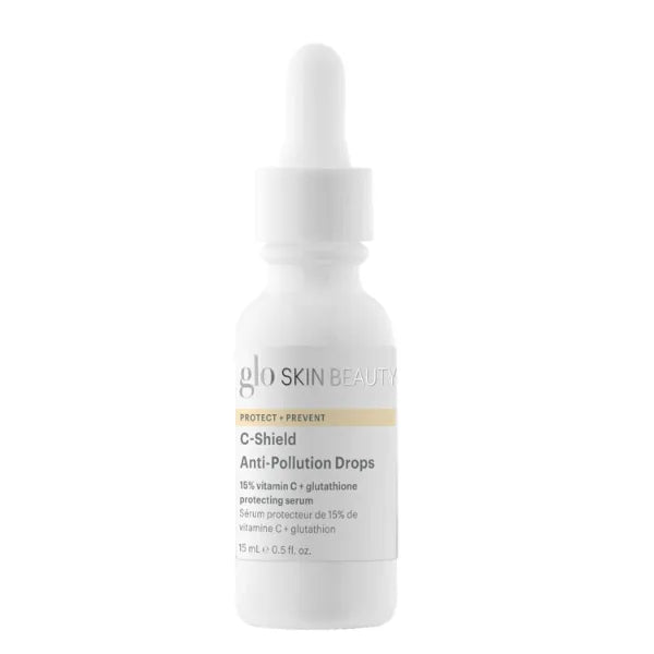 Glo Skin Beauty C-Shield Anti-Pollution Drops – Travel Size, Blue Light & Pollution Protection for Radiant Skin