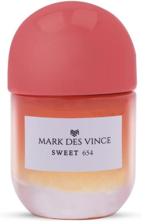 Mark Des Vince Sweet 654 Concentrated Perfume for Men Women Long Lasting Parfum Fragrance For Unisex, 15ml