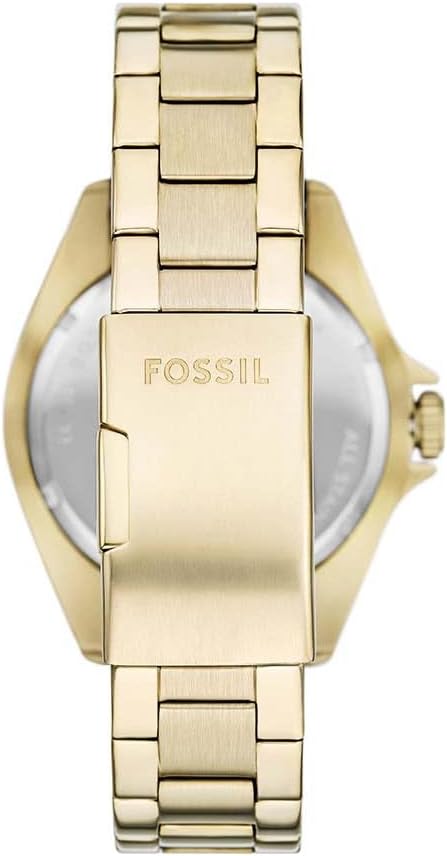 Fossil Dalton Three-Hand Stainless Steel Wrist Watch for Men, Green/Gold