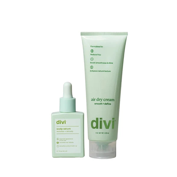 Divi Hair Care Set with Scalp Serum and Air Dry Cream, 2-Step Treatment for fuller hair 30ml