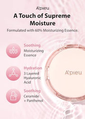 A'PIEU Waterlock Cushion Foundation No.23 - Natural Beige, Semi-Matte, Natural Coverage, Moisturizing, Paraben-Free