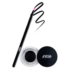 Nykaa Black Magic Gel Eyeliner - Jet Black | Waterproof Eye Makeup Liner for Smudge-Proof, Long-Lasting Wear | Intense Gel Eyeliner with High Pigmentation - (3.5 gm)