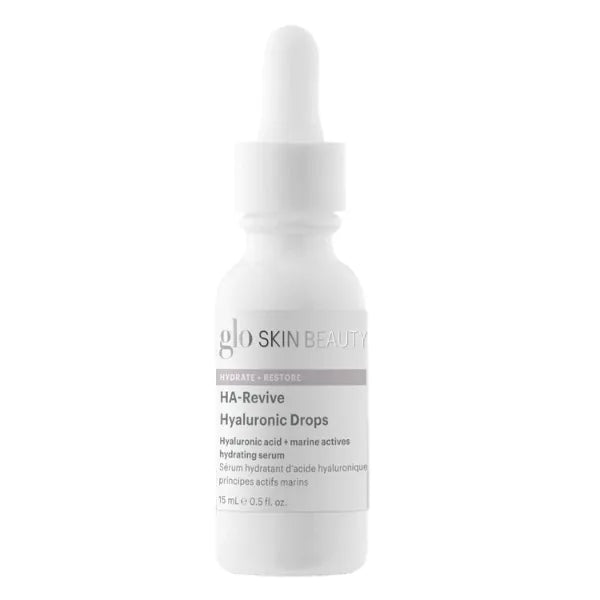 Glo Skin Beauty HA-Revive Hyaluronic Drops – Travel Size Hydrating Serum for Moisture & Radiance