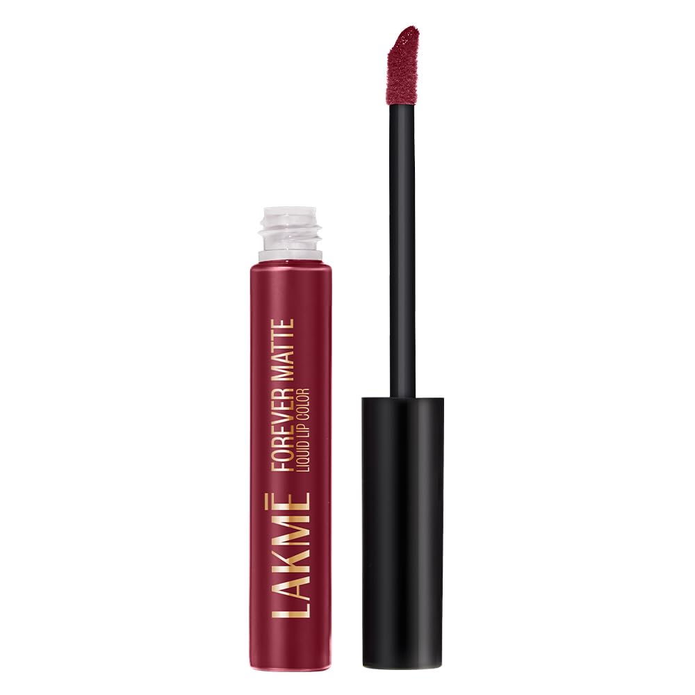 Lakme Forever Matte Liquid Lipstick - Red Sangria, 5.6 ml