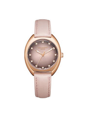 Lee Cooper Women's Watch, Analog Display and Leather Strap - LC07988.418, Pink
