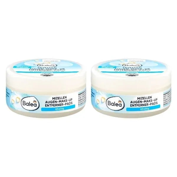 Balea tamponi struccanti per occhi impermeabili a base di olio confezione da 2 (2 x 50 pezzi)