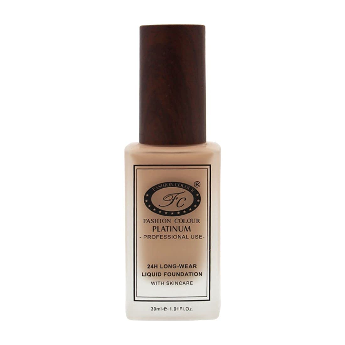 Fashion Colour 24HR Longwear Liquid Foundation - Full Coverage, Waterproof, Matte Finish, 30ml (Nude)