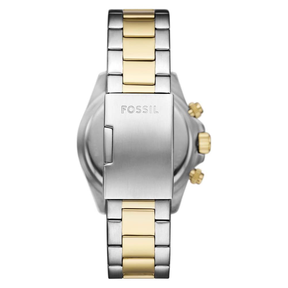 FOSSIL BQ2876 Autocross Quartz Multifunction Analog Wrist Watch for Men, 42 mm Case Diameter, Silver/Gold