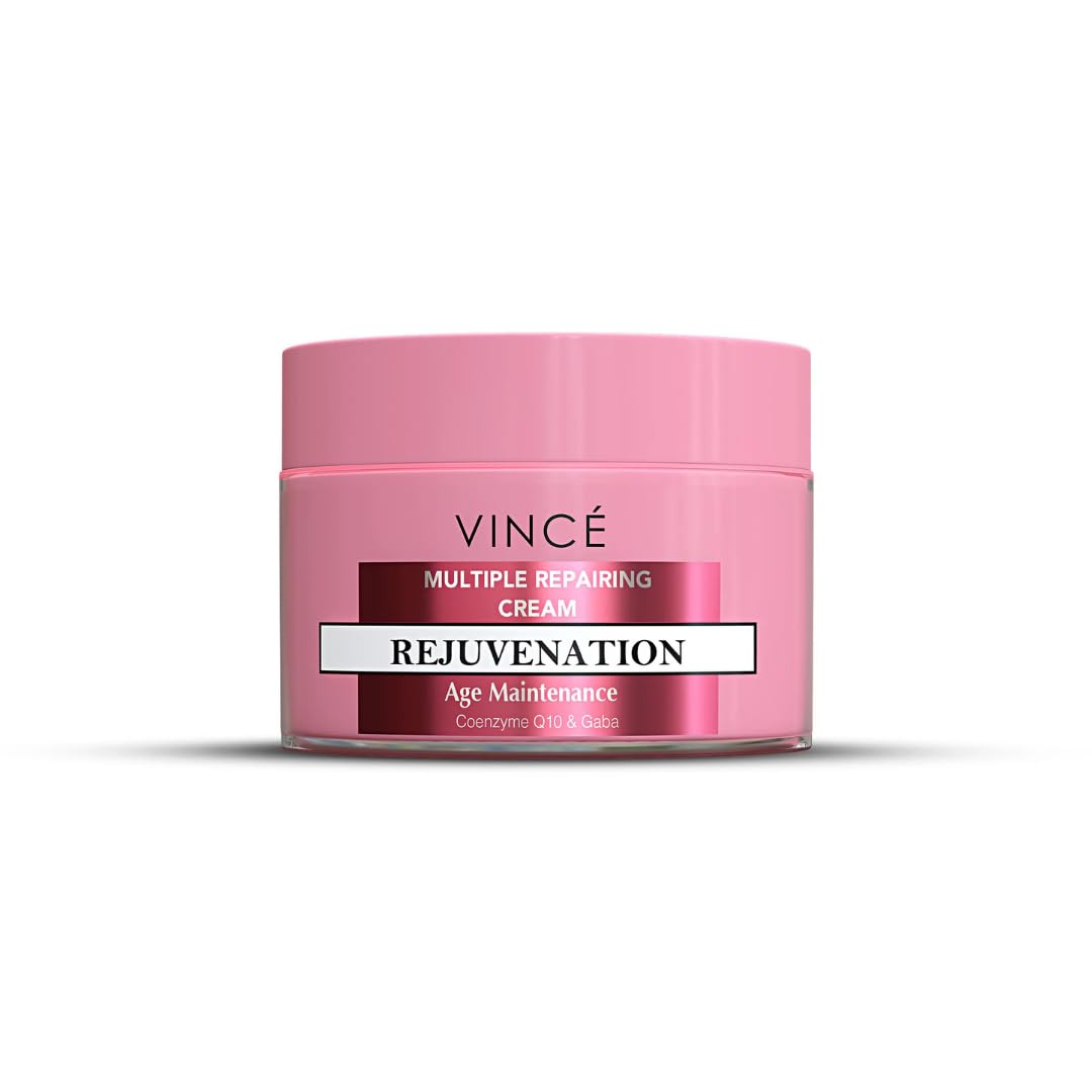 Vince Skin Repairing Cream – Advanced Skin Repair – Reduces Deep Wrinkles & Fine Lines – Smooths, Hydrates & Restores Radiance – Keeps Skin Cells Healthy & Youthful – Paraben-Free, 50ml