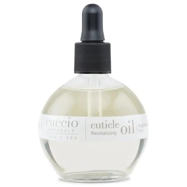 Cuccio Naturale Fragrance Free Revitalizing Cuticle Oil, Lightweight Fast Absorbing Hydrating Nail & Cuticle Conditioner, Cold Pressed Oils + Vitamin E, 2.30 Fl Oz