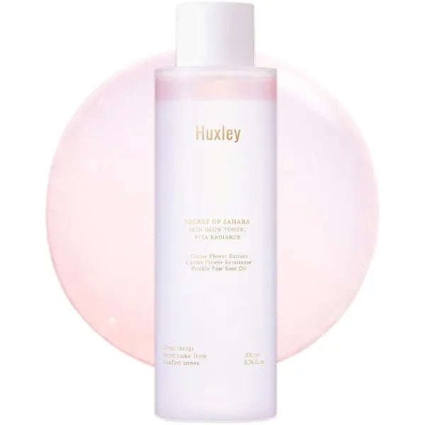Huxley SKIN GLOW Cactus Flower Toner, Radiance & Texture Care, 6.76 Fl Oz