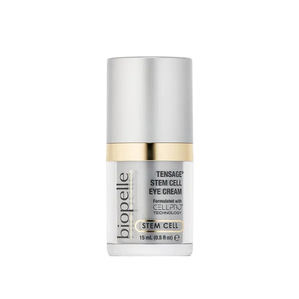 Biopelle Tensage Stem Cell Eye Cream, Under-Eye Cream for Dark Circles, Puffiness, and Bags with CellPro Technology, Caffeine, Retinol, and Peptides, 0.5 Oz