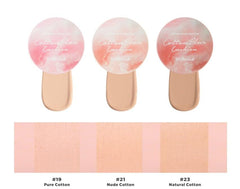 Lilybyred Cotton Blur Cushion SPF50+PA+++ - Skin Cover, Long-Lasting, Powdery Finish for a Flawless Look (19 Pure Cotton)