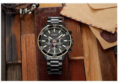 CURREN 8309 Watch Men Sport Quartz Calendar Day Minute Second Round Dial Wrist Stainless Steel Luminous Pointer Fashion Causal Watch