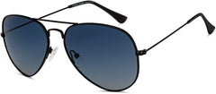Vincent Chase Eyewear By Lenskart | Full Rim Aviator Branded Latest and Stylish Sunglasses | Polarized and 100% UV Protected | Men & Women | Medium | VC 5158/P-Pack of 1 | Black/Lens Color