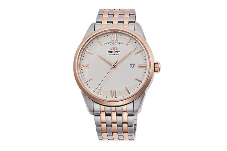 Orient Automatic Stainless Steel Bi Color Watch Ra-Ax0001S0Hc, White, bracelet