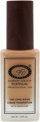 Fashion Colour 24HR Longwear Liquid Foundation With Skin Care, Full Coverage Waterproof and Matte Finish, 30ml (Golden)