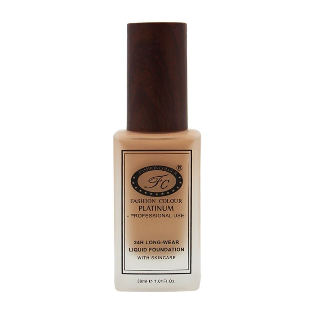 Fashion Colour 24HR Longwear Liquid Foundation With Skin Care, Full Coverage Waterproof and Matte Finish, 30ml (Golden)