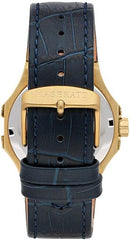 Maserati Men's Potenza R8851108035 Blue Leather Quartz Fashion Watch, Blue, Modern