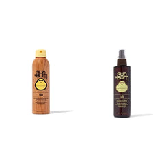 Sun Bum Original SPF 50 Sunscreen Spray + SPF 15 Tanning Oil Bundle | Reef-Safe Sun Protection