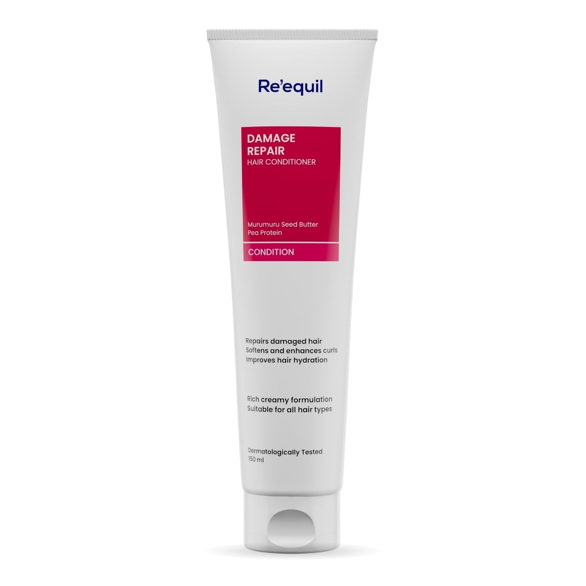 RE' EQUIL Murumuru Damage Repair Conditioner for All Hair Types, Silicone Free Conditioner - 150ml | Great for Curly Hair
