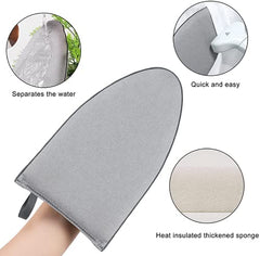 BananaHome Garment Steamer Ironing Glove, Waterproof Anti Steam Mitt with Finger Loop, Complete Care Protective Garment Steaming Mitt, Garment Steamer Accessories for Clothes (Pointy)