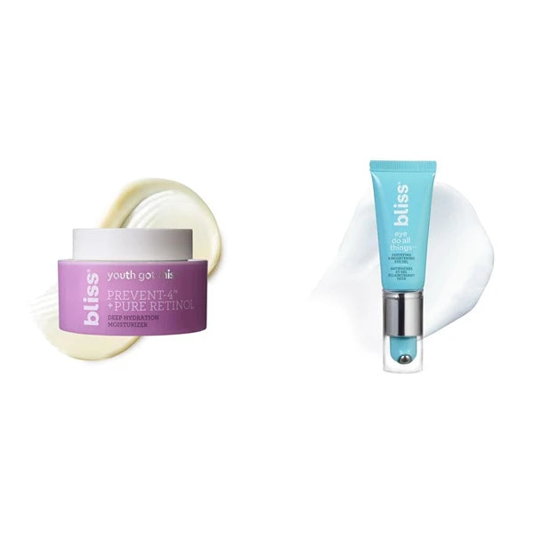 Bliss Youth Got This Retinol Moisturizer and Eye Do All Things Hydrating Eye Gel - Straight-from-the-Spa Skincare - Vegan, Cruelty-Free