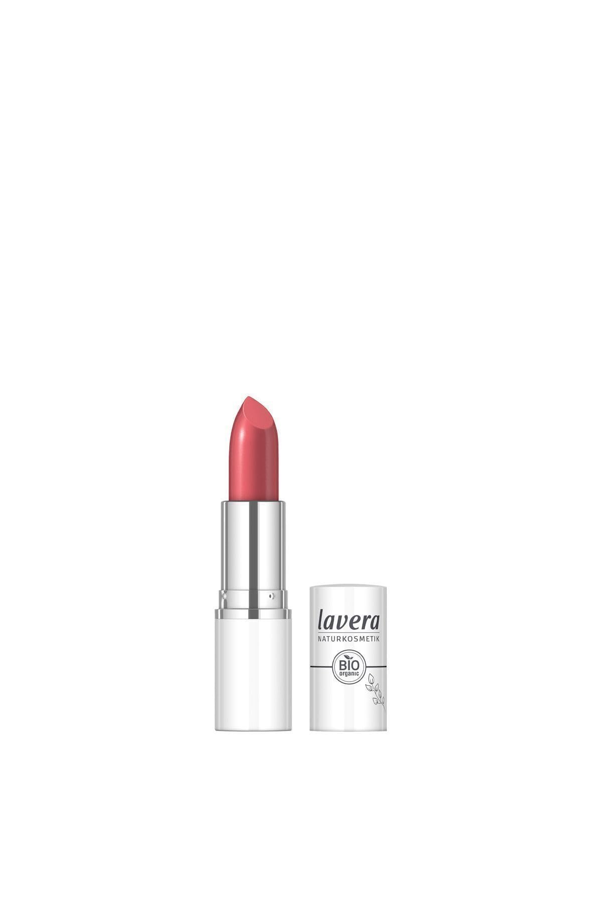 Lavera Cream Glow Lipstick - Silky Finish, Long-lasting moisture protection for lips, Watermelon 07- 4.5g