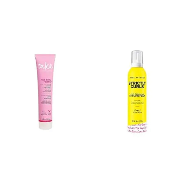 Cake Beauty Curl Cream & Marc Anthony Curl Foam Hair Styling Bundle
