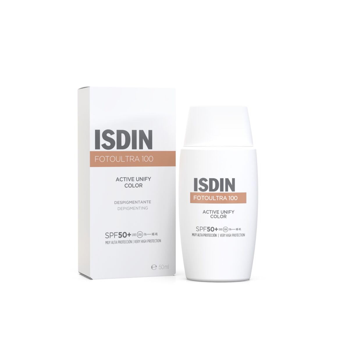 ISDIN Foto Ultra 100 Active Unify Color Spf50 for dry Skin- 50ml