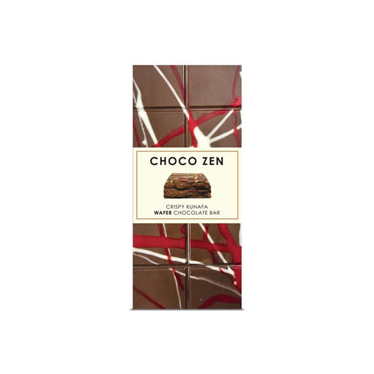 Choco Zen Premium Dubai Wafer Milk Chocolate Bar - 190g, Luxury Dessert, Gourmet, Rich With Premium Flavors