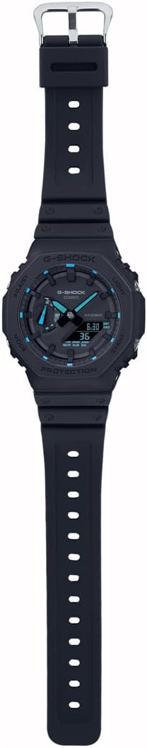 Casio G-Shock Analog-Digital World Time Watch - Black / Blue