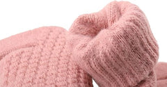 ChicAbode 4-Pairs Winter Gloves for Women, Cold Weather Upgraded Touch Screen Gloves Women, Anti-slip Soft Elastic Thermal Knit Warm Winter Gloves, Womens Warm Fleece Lined Knit Gloves