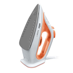 Braun TexStyle 1 Steam Iron SI 1009, 1900 Watts, 50% Energy Saving, Orange