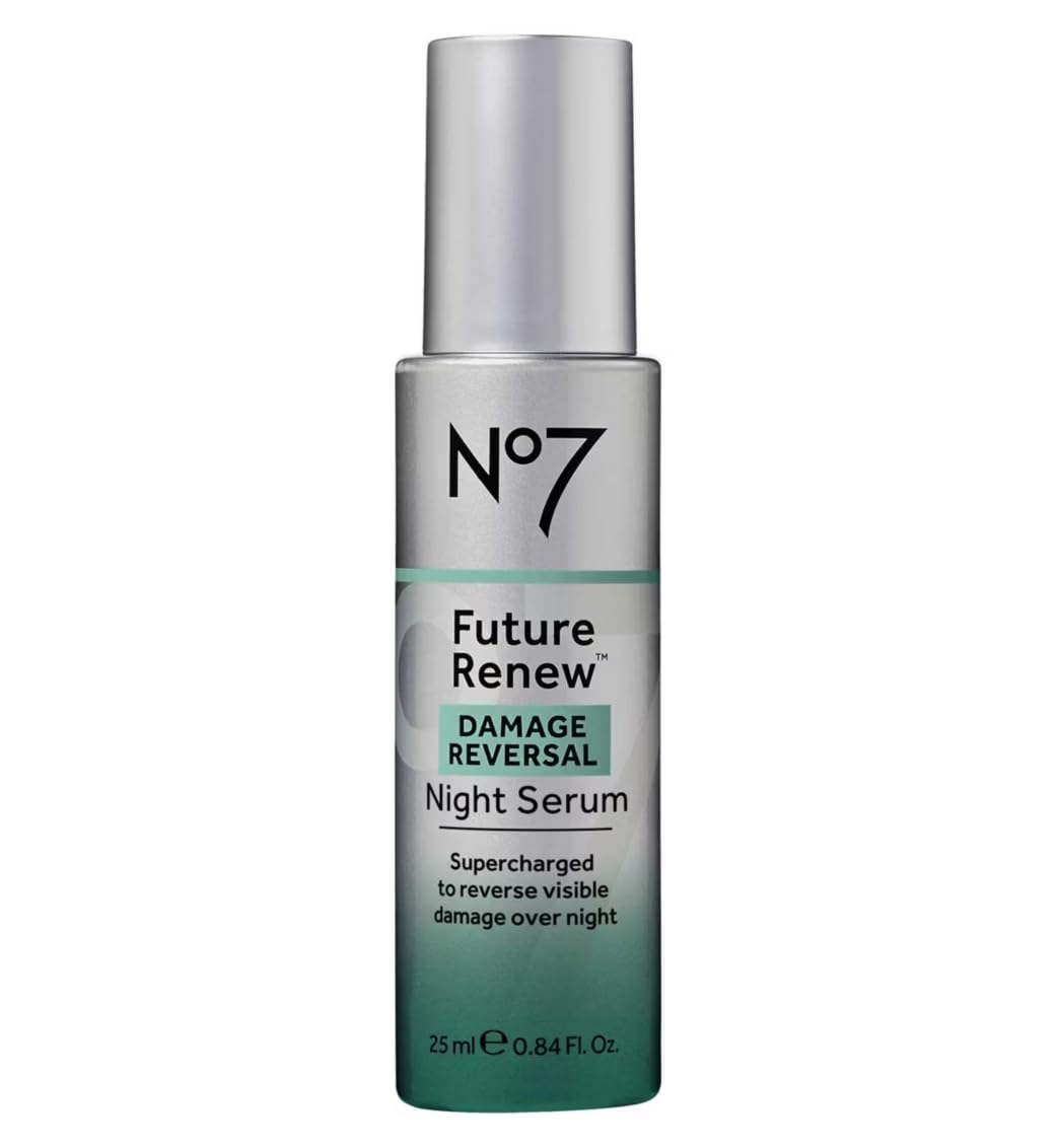 No7 Future Renew Damage Reversal Night Serum, Supercharged Overnight Treatment - 25ml