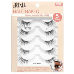 Ardell Naked Half Lashes 434 - Delicately Handcrafted Cat Eye False Eyelashes, 5-Pairs, 1-Pack