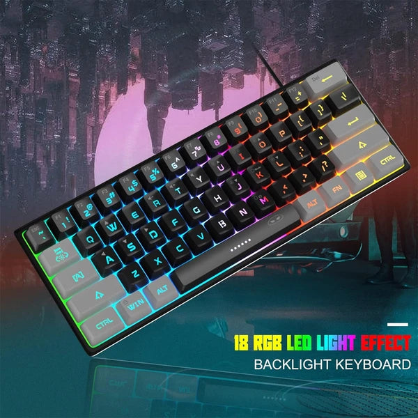 MageGee TS91 Wired Membrane RGB Gaming Keyboard