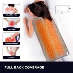 Ambler Electric Heating Pad 33"x18" - 10 Heat Settings for Soothing Pain Relief