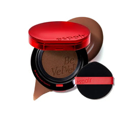 Espoir Be Velvet Cushion Foundation | Quick and Easy Coverage with Long-lasting Color by Zero Oxidation, Velvety Smooth Finish & Lightweight Formula, Vegan, Korean Makeup - 0.46 oz