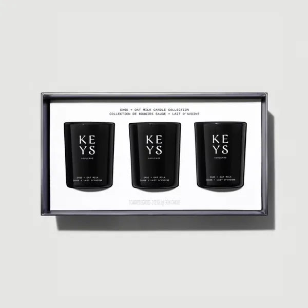 Keys Soulcare Sage + Oat Milk Votive Candle Set