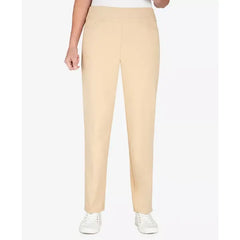 Alfred Dunner Petite Mid-Rise Pull On Straight Leg Denim Pants, Petite & Petite Short