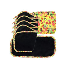 Arkwright Home Decorative Microfiber Makeup Remover Cloths (Pack of 5, Design Options), 7.5 x 15.5 in