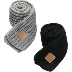 ZDWQFA 2-Pack Kids Winter Knit Scarves Warm Neck Warmers for Toddlers, Boys & Girls
