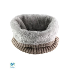 Deago Harsh Winter Double-Layer Fleece Neck Warmer Scarf for Men and Women