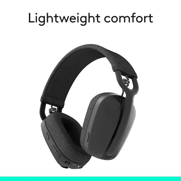 Logitech Zone Vibe 100 Wireless Bluetooth Over-Ear Headphones (981-001256) - Graphite